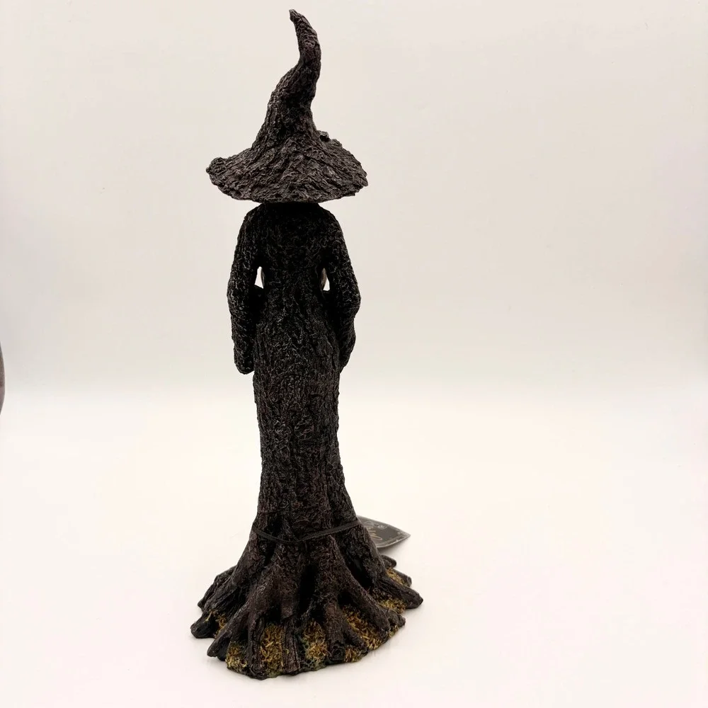 Authentique Spooky Night Faceless Witch Tree Figurine Halloween Decor NWT Spooky